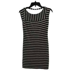 Trina Turk Black and grey stripe dress size P (s)